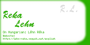 reka lehn business card